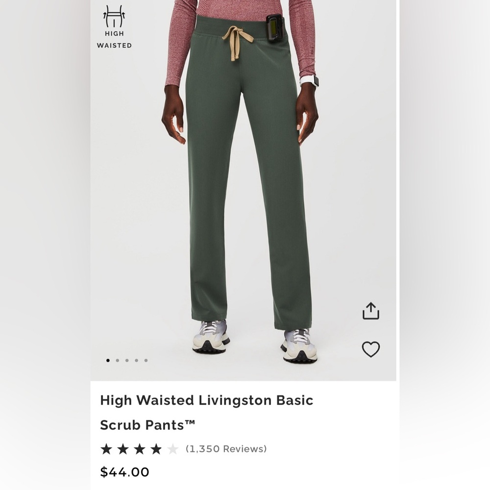 Figs women’s high waisted Livingston scrub pants